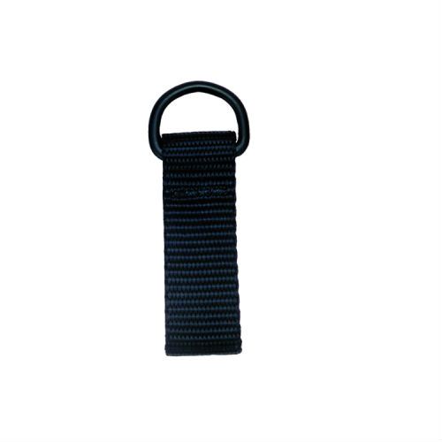 Innovate Scuba Concepts D-ring attachment with black webbing strap and black metal D-ring hardware