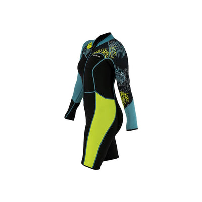 3/2mm Women's Front Zip Tropic Shorty-Scuba Schools of America