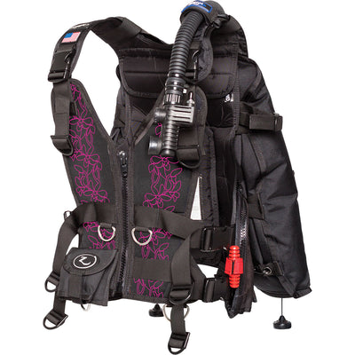 Zeagle Zena Floral Front Panel – Pink Floral BCD Replacement Product Photo