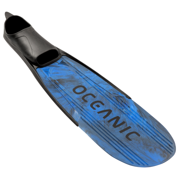 Oceanic Predator Free-Dive Fins (Camo) – Long-Blade Freediving Fins Product Photo