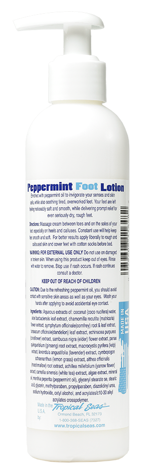 PEPPERMINT FOOT & BODY LOTION 8 OZ