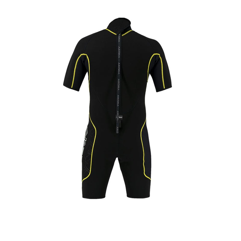 2.5mm Men's Shorty - (Back Zip) Yellow