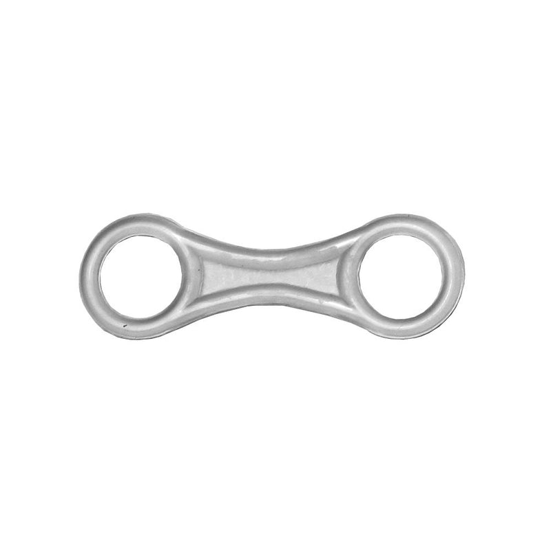 Innovative Scuba Concepts aluminum double-ended snap hook - silver/clear anodized finish