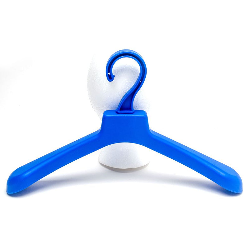 Blue heavy-duty scuba gear hanger – Innovative Scuba Concepts.