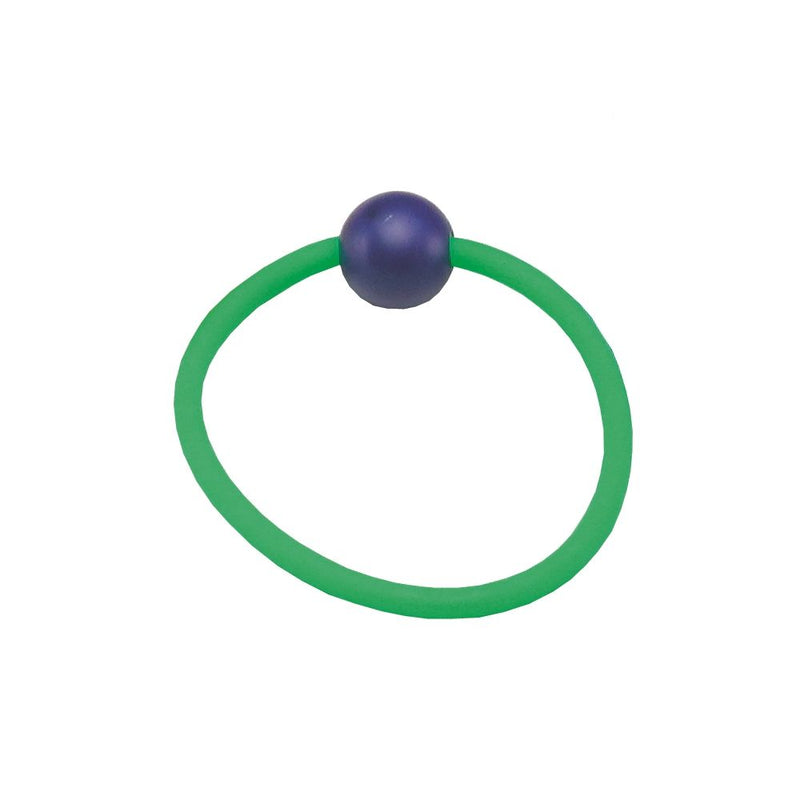 Green diving ring with blue ball attachment - Innovative Scuba Concepts scuba diving training ring