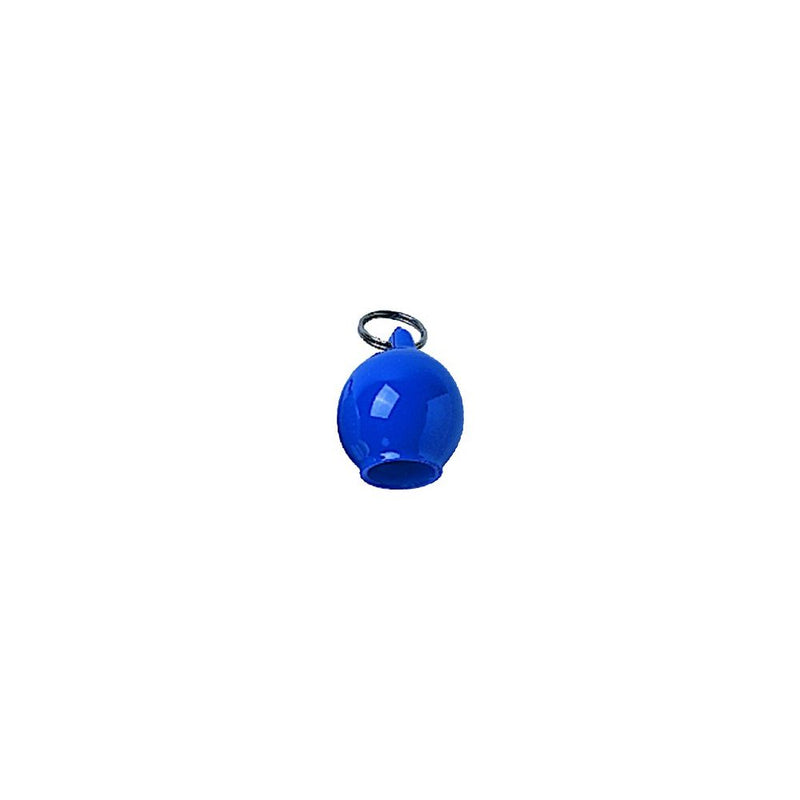 Innovative Scuba Concepts blue retractor with black lanyard and metal ring attachment for diving accessories