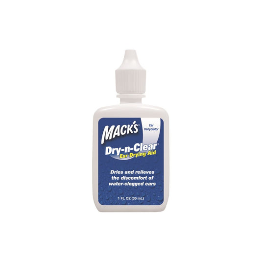Mack's Dry-n-Clear Ear Drying Aid - 1 FL OZ bottle for drying and relieving discomfort of water-clogged ears