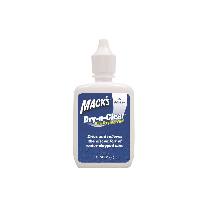 Mack's Dry-n-Clear Ear Drying Aid - 1 FL OZ bottle for drying and relieving discomfort of water-clogged ears