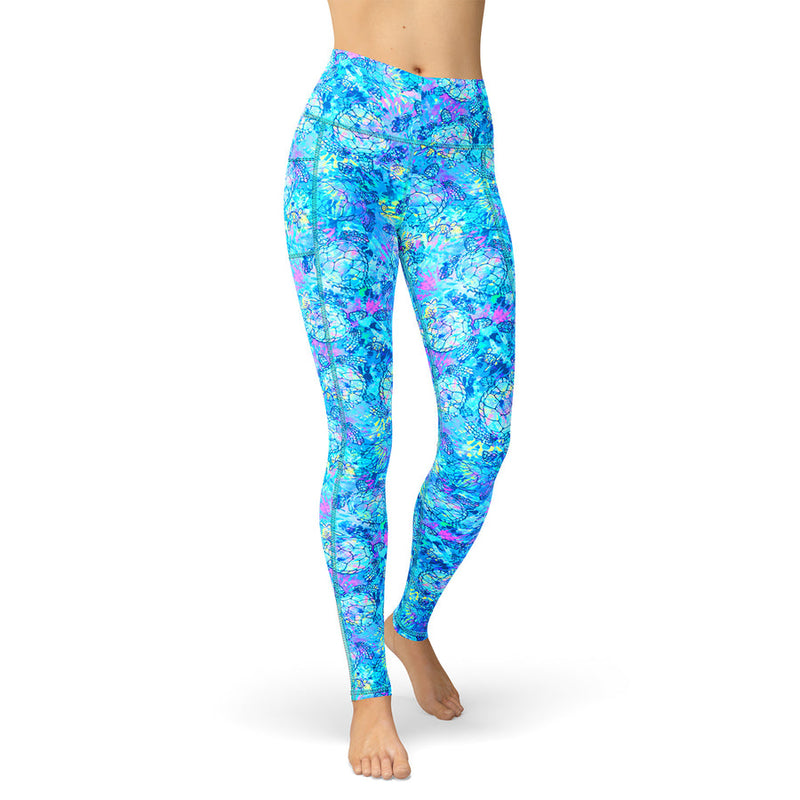 Turtle Tie Dye Leggings