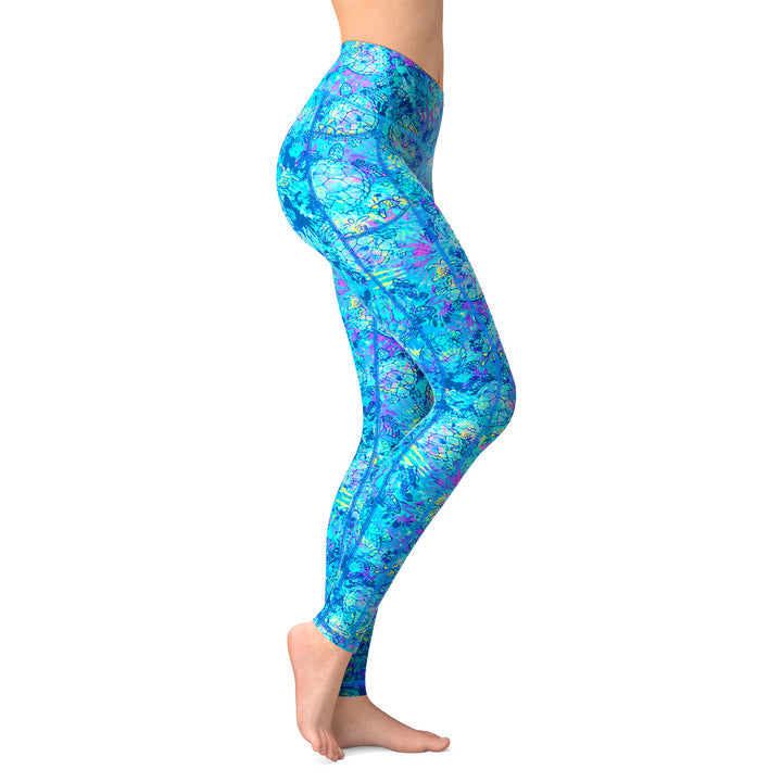 Turtle Tie Dye Leggings