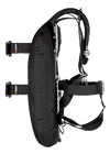 XDEEP NX ZEN Standard – side profile showing harness design, wing structure, and inflator setup