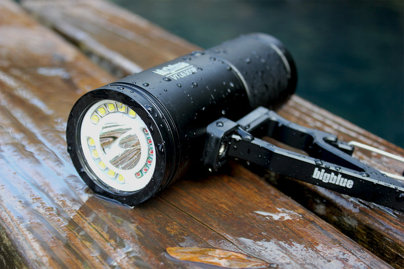 11000 Lumen Dual Beam Dive Light, Wide Flood Spot Beam for Video and Tech Diving-Scuba Schools of America
