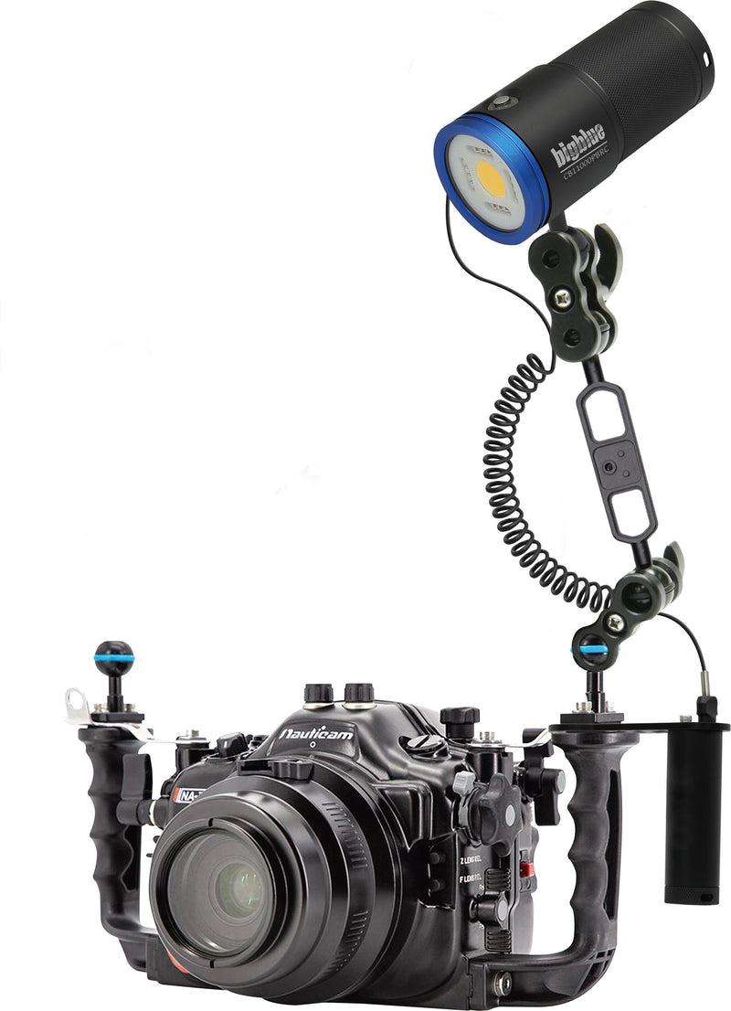 11000 Lumen Video Light Remote Control Ready with Built In Blue Light, Wide Beam Underwater Illumination-Scuba Schools of America