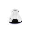 Crosskix 2.0 Whiteout water shoe front toe view showing the perforated white upper design with drainage holes and streamlined profile
