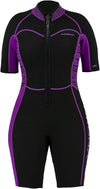 2.5mm Women Shorty (Front Zip) - Magenta-Scuba Schools of America