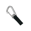 Innovate Scuba Concepts 4.5-inch stainless steel carabiner with black webbing strap and secure gate closure