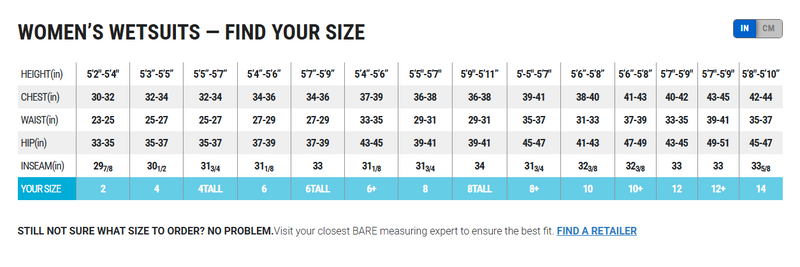 3/2mm Nixie Ultra Women’s Full Wetsuit, Lightweight Thermal Suit for Diving and Snorkeling-Scuba Schools of America