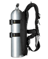 XDEEP NX GHOST Deluxe – side view highlighting ultralight QR harness, cam bands, and compact wing system