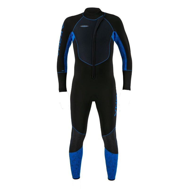 3mm Men's Front Zip Full Blue-Scuba Schools of America