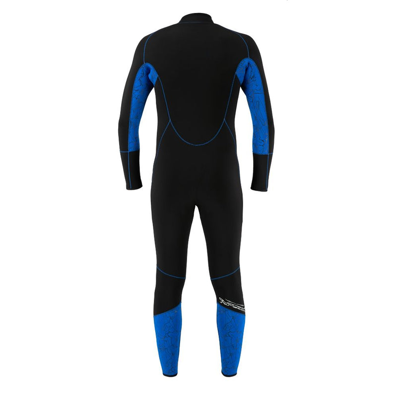 3mm Men's Front Zip Full Blue-Scuba Schools of America