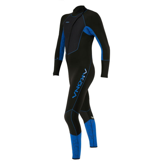 3mm Men's Front Zip Full Blue-Scuba Schools of America
