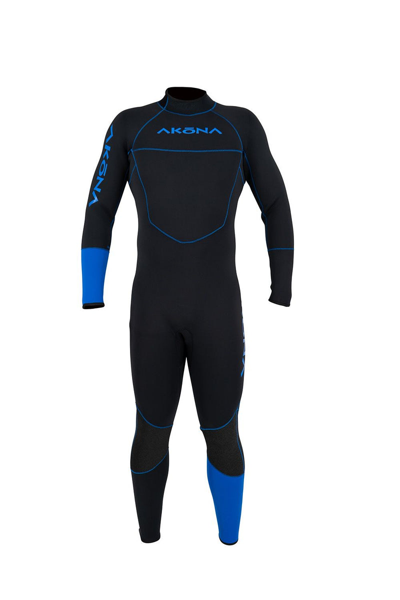 3mm Men's Quantum Stretch Full Suit Blue-Scuba Schools of America