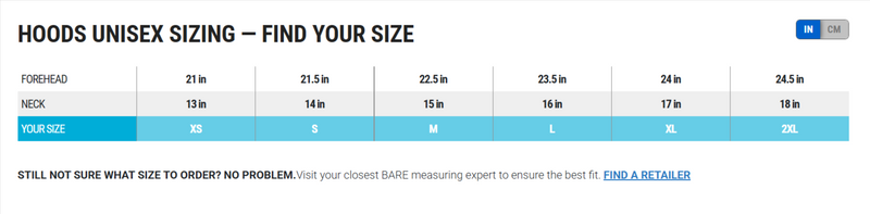 EXOWEAR HOOD - BLK/GRY-Scuba Schools of America