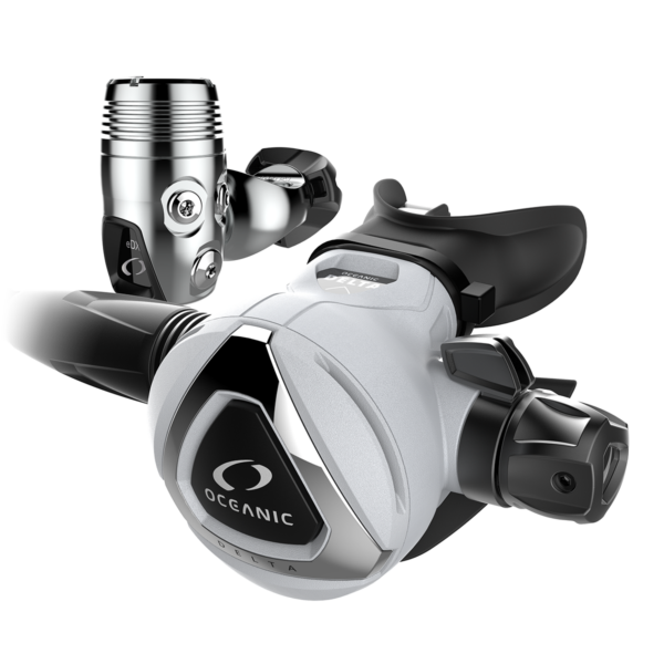 Oceanic Delta 5 Regulator + EDX First Stage (White) – Premium Dive System Product Photo