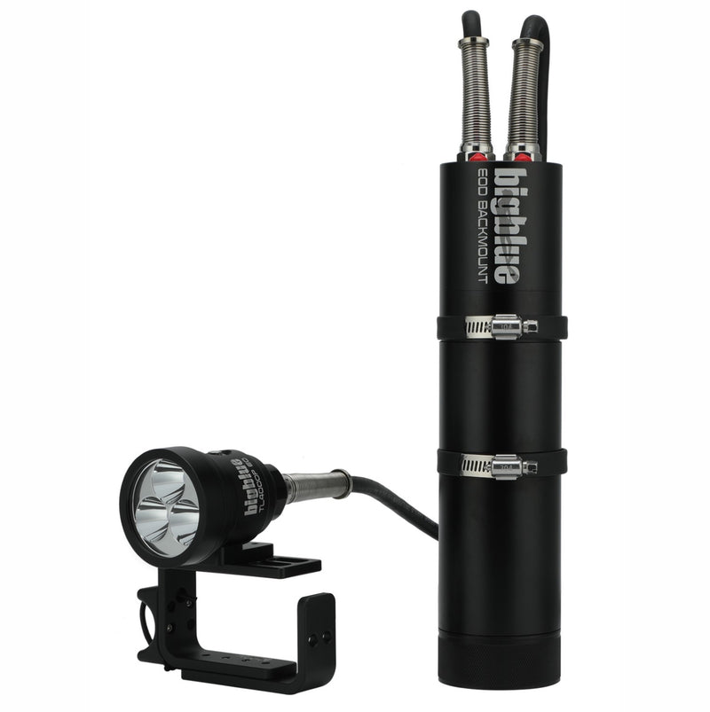 4000 Lumen Tech Light Backmount EOD, High CRI Focused Beam for Technical Overhead Environments-Scuba Schools of America