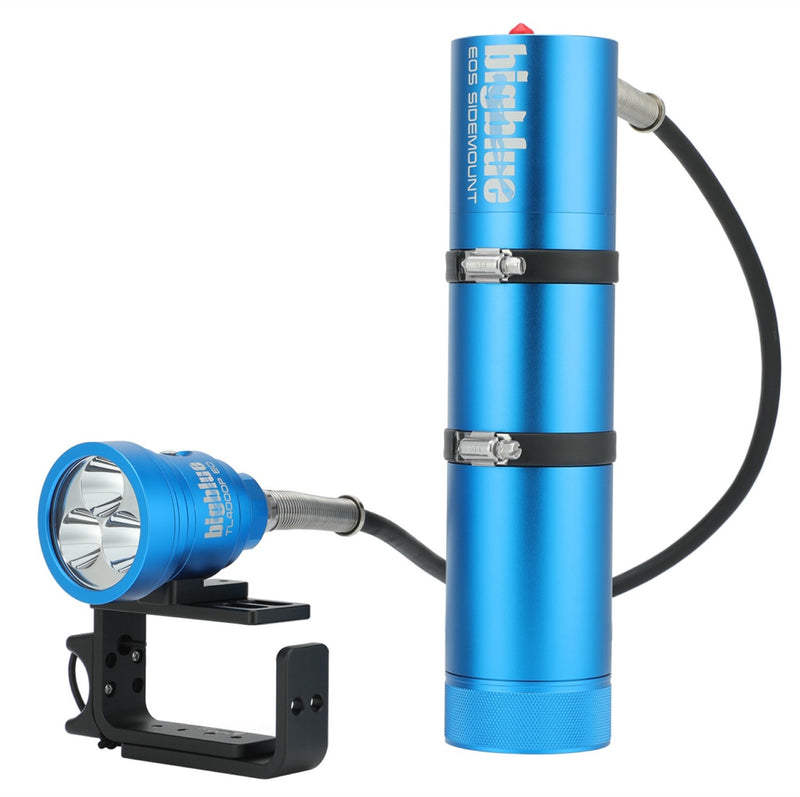 4000 Lumen Tech Light Side Mount EOS, Narrow Beam Spotlight for Cave and Wreck Diving-Scuba Schools of America