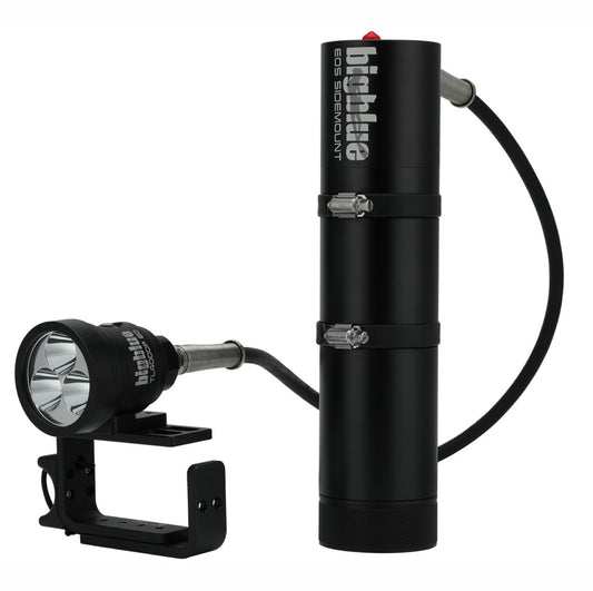 4000 Lumen Tech Light Side Mount EOS, Narrow Beam Spotlight for Cave and Wreck Diving-Scuba Schools of America