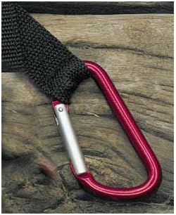 Quick Release Carabineer, Bottle Holder in red color