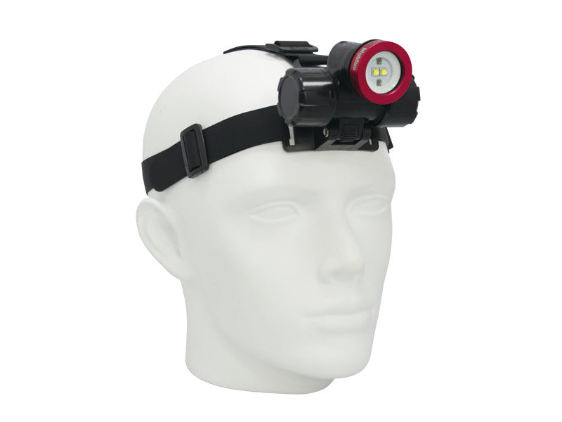 450 Lumen Extra Wide Beam Head Light, Hands Free Underwater Illumination, Scuba Night Diving Gear-Scuba Schools of America