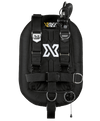 XDEEP ZEOS Deluxe – back view close-up showing aluminum backplate, cam bands, and backplate pad