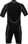 2.5mm Men's  Shorty - (Front Zip) Grey