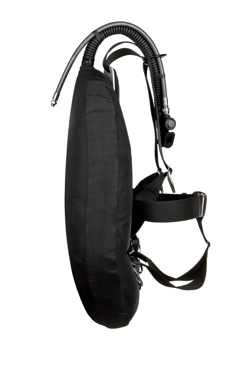 XDEEP NX PROJECT BC – close-up of wing side with reinforced Cordura shell and inflator connection
