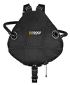 XDEEP STEALTH 2.0 Tec Dual Bladder Sidemount BC Wing Only – top-down view showing dual inflators and robust wing structure