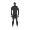 Person wearing a black wetsuit on a white background