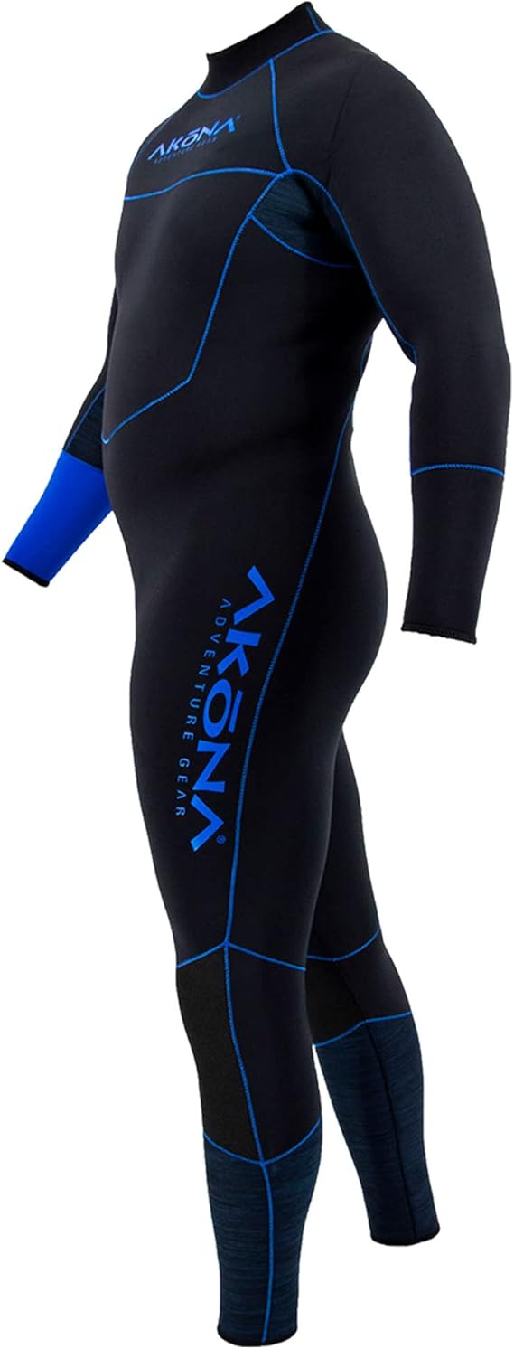 5mm Men's Quantum Stretch Full Suit Blue-Scuba Schools of America