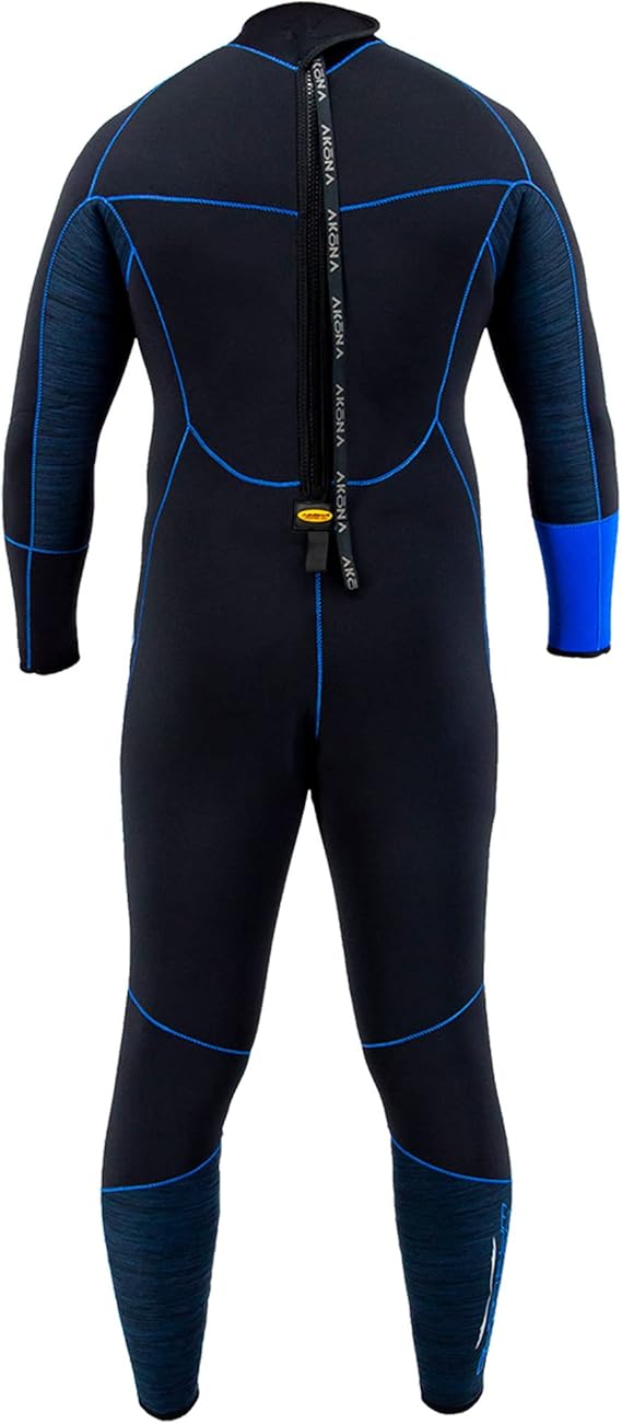 5mm Men's Quantum Stretch Full Suit Blue-Scuba Schools of America