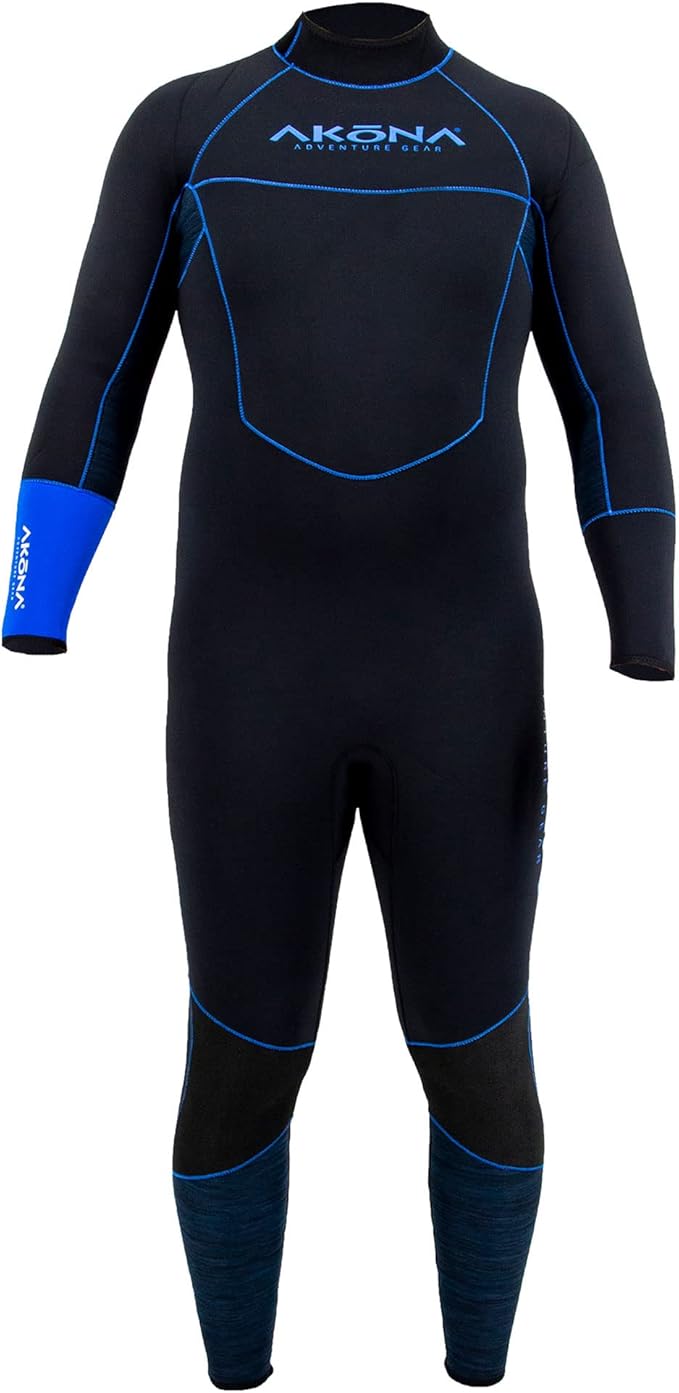 5mm Men's Quantum Stretch Full Suit Blue-Scuba Schools of America