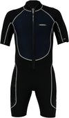 2.5mm Men's  Shorty - (Front Zip) Grey
