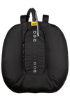 XDEEP NX PROJECT BC – close-up rear view showing twin-tank bands and harness attachment points