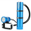 7000 Lumen Dual Beam Video and Tech Light Side Mount EOD, Wide Flood and Spot Beam for Sidemount Divers-Scuba Schools of America