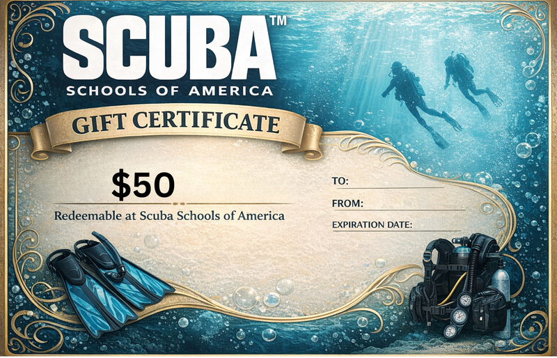 Scuba Schools of America Gift Certificates
