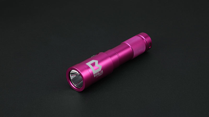 1300 Lumen Narrow Beam Dive Light, Bright Focused Spotlight for Low Visibility Underwater