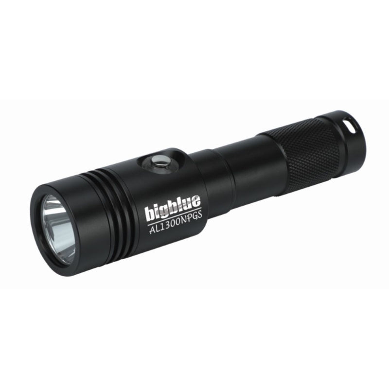 1300 Lumen Narrow Beam GS Dive Light, Lightweight Focused Torch with Gradient Silver Finish