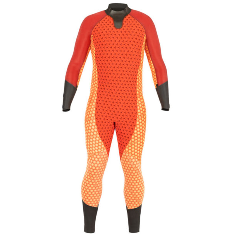 5MM REACTIVE MENS WETSUIT FULL - BLK, BLU