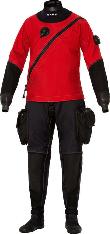 EXPEDITION HD2 TECH DRY - MADE TO ORDER - BLK, RED Men's Drysuit