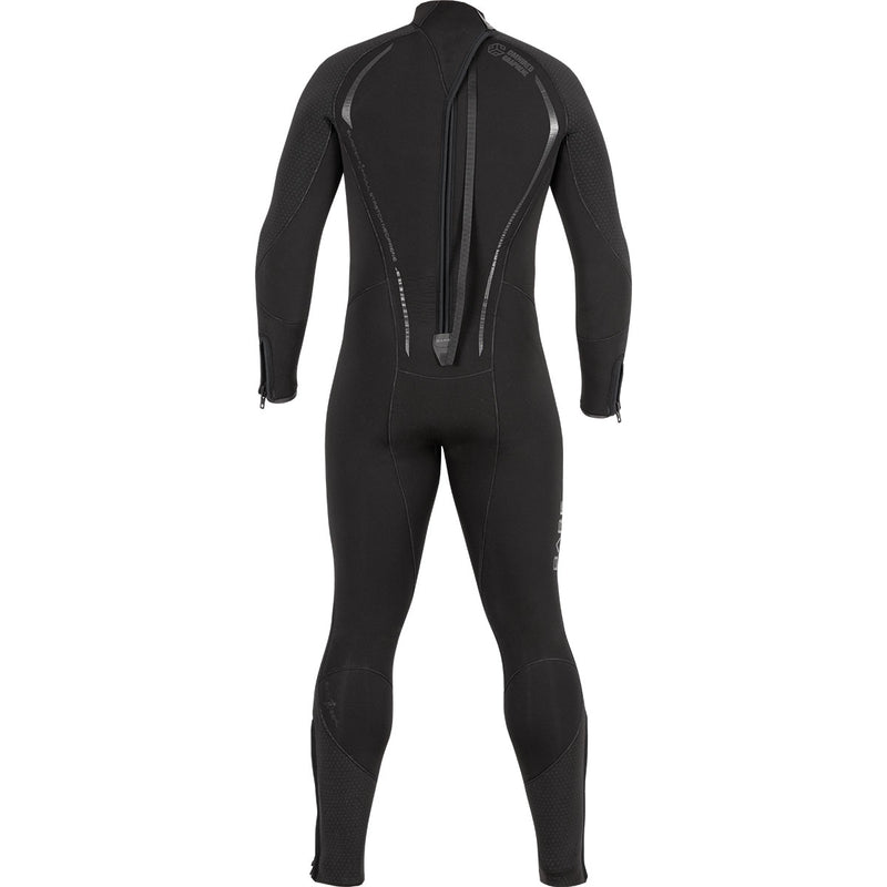 5MM REACTIVE MENS WETSUIT FULL - BLK, BLU